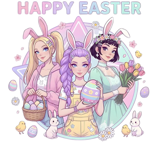FREE  Digital Transparent PNG File-Kpop Huntrix Easter Design 02
