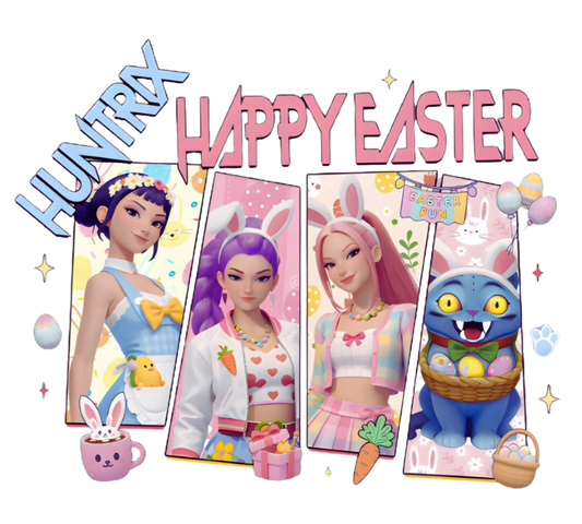 FREE  Digital Transparent PNG File-Kpop Huntrix Easter Design 3