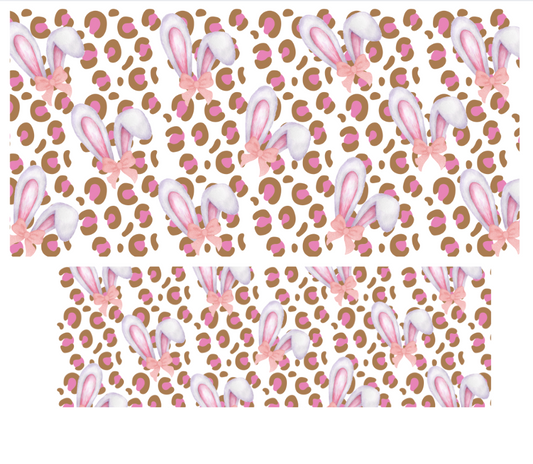 Tumbler Keychain Wrap - Bunny ears pink