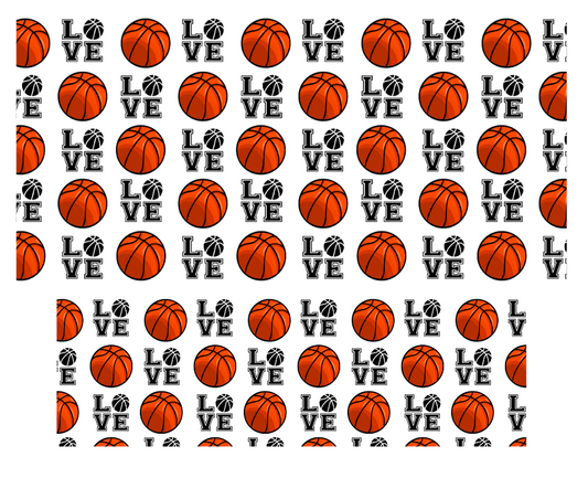 Tumbler Keychain Wrap - Love Basketball sports