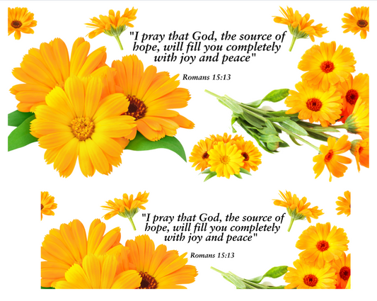 Tumbler Keychain Wrap- Romans 15:13
