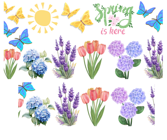 Tumbler Keychain Wrap- Spring is here