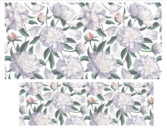 Tumbler Keychain Wrap- Grey floral