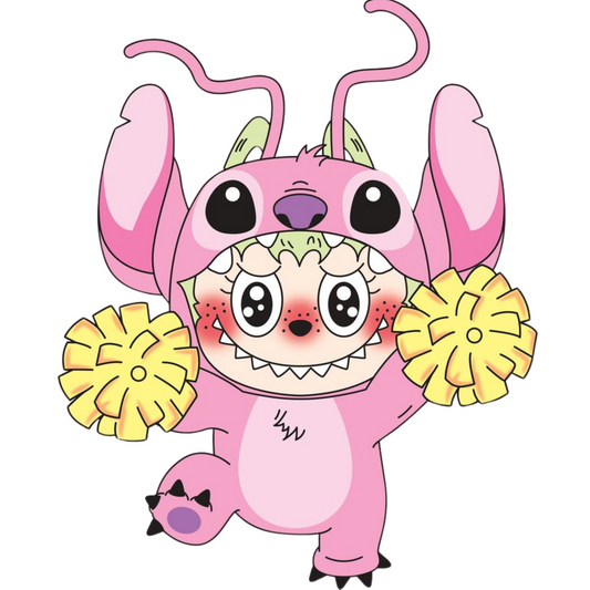 Labubu Pink Alien-  DTF TRANSFER Prints