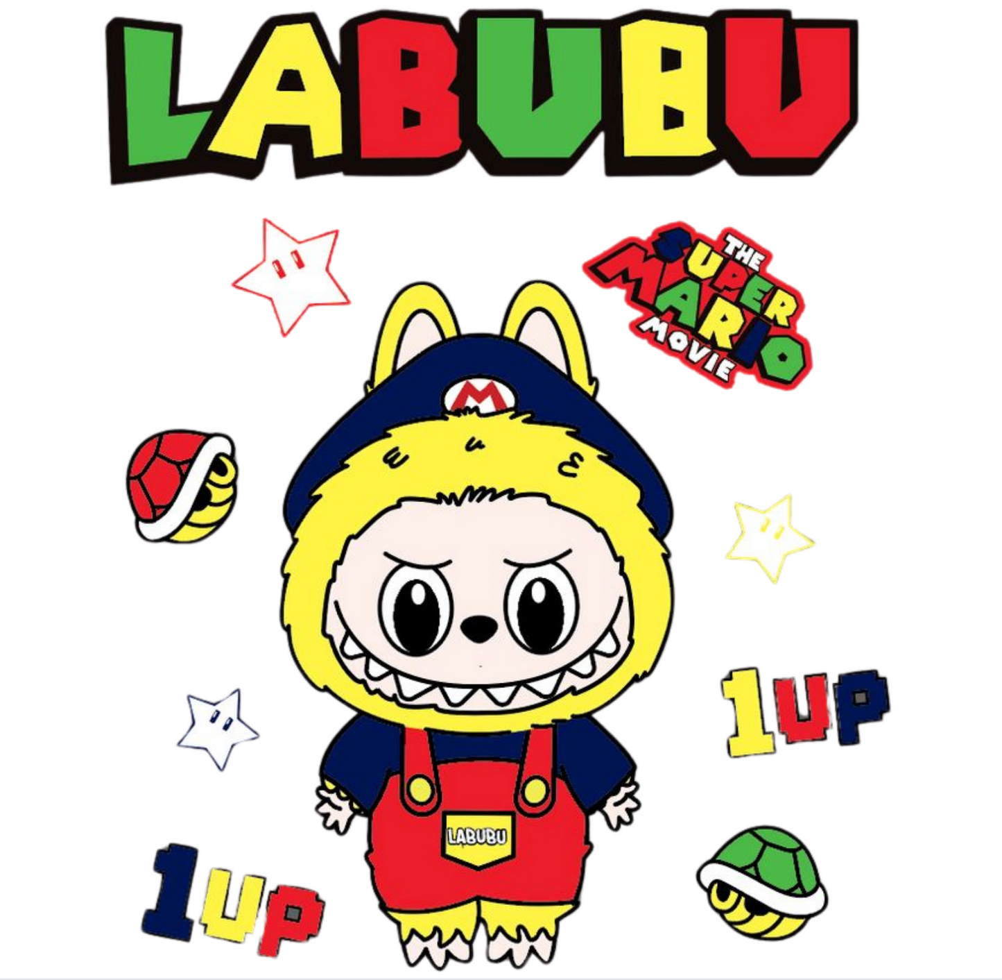 Labubu Mario-  DTF TRANSFER Prints
