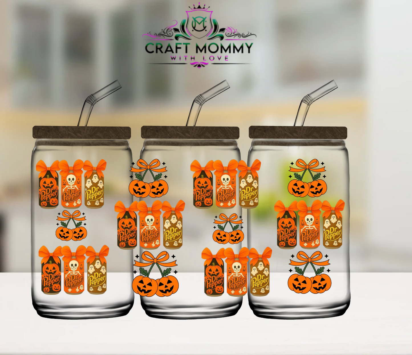 Dr.P Halloween-  16oz UV DTF wrap