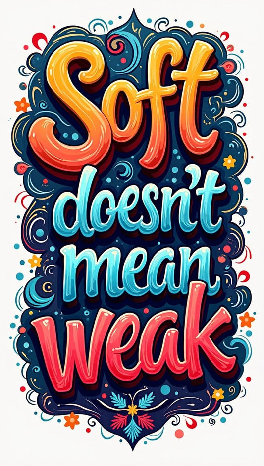 Soft doesn't mean weak -  DTF TRANSFER Prints