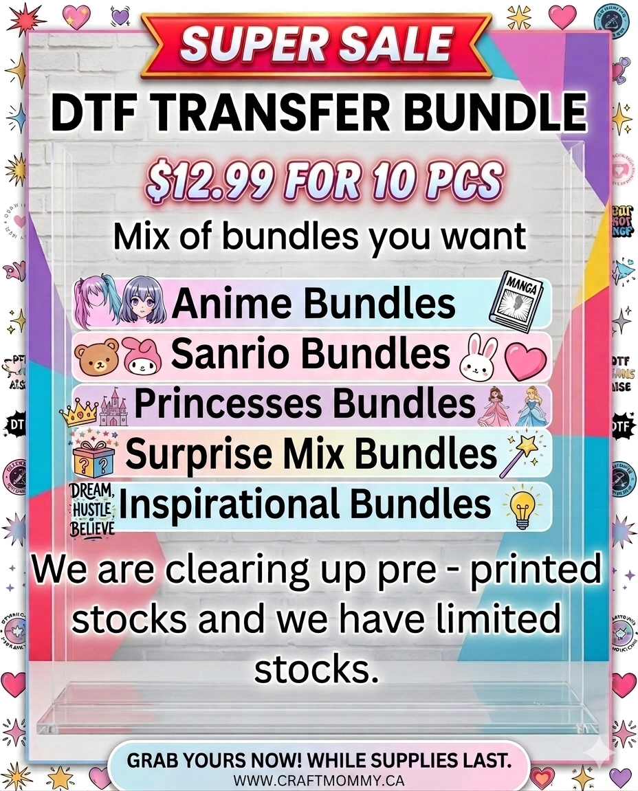 DTF Transfer Bundle Mix