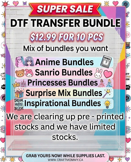 DTF Transfer Bundle Mix