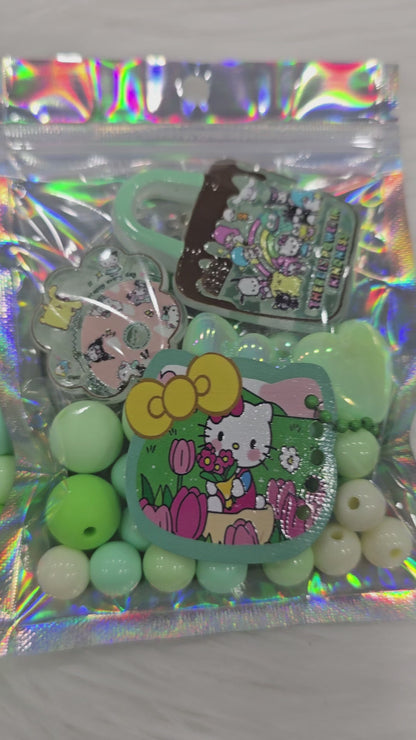 DIY Phone & Bag Keychain Kit - Green HK