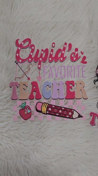 Cupid's favorite teacher pencil - UV DTF WRAP