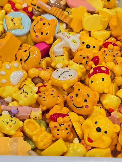 Pooh bear Acrylic mix charms