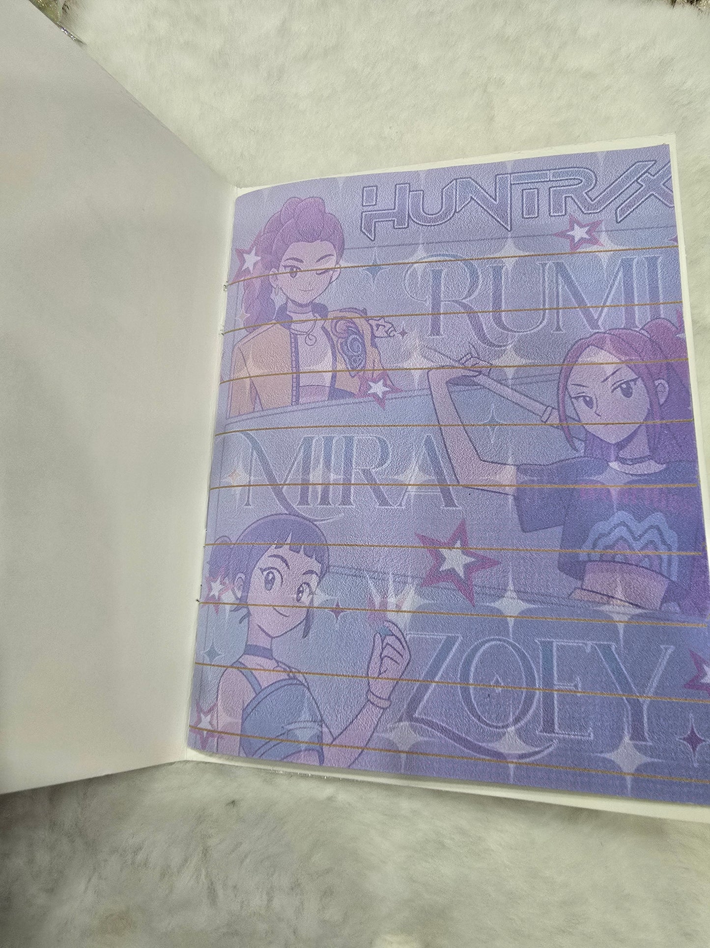 Handmade Kpop Huntrix Notebook and pen