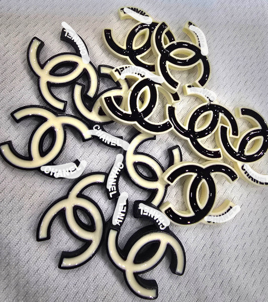 CC Black Flat back charms