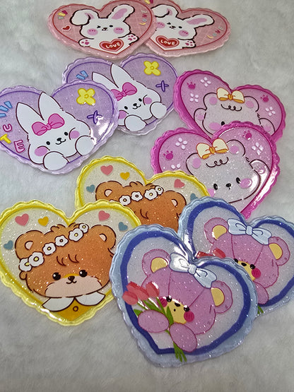 Laser Acrylics- Heart Cutesy Bear