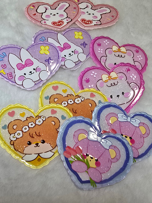 Laser Acrylics- Heart Cutesy Bear