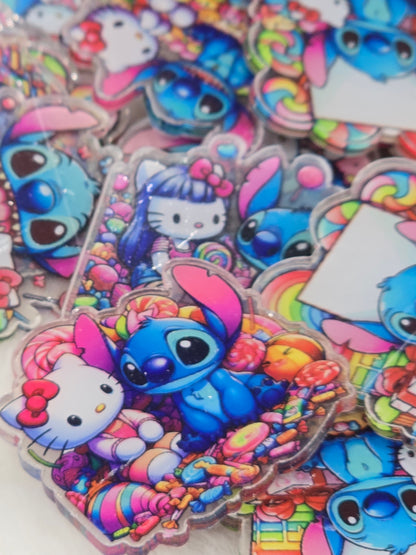 Blue Alien and HK Acrylics- 4cm