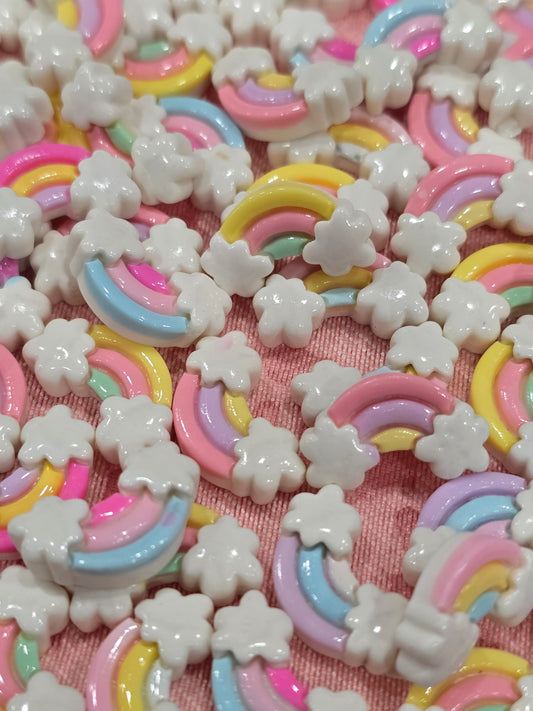 Rainbow mix charms