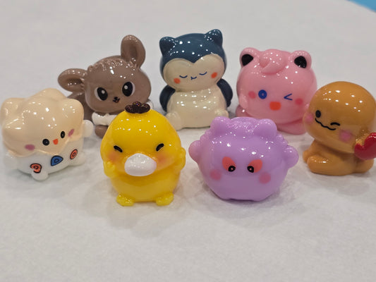 Poke set-  3D charms
