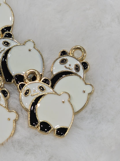 Cute panda Metal pendant charms