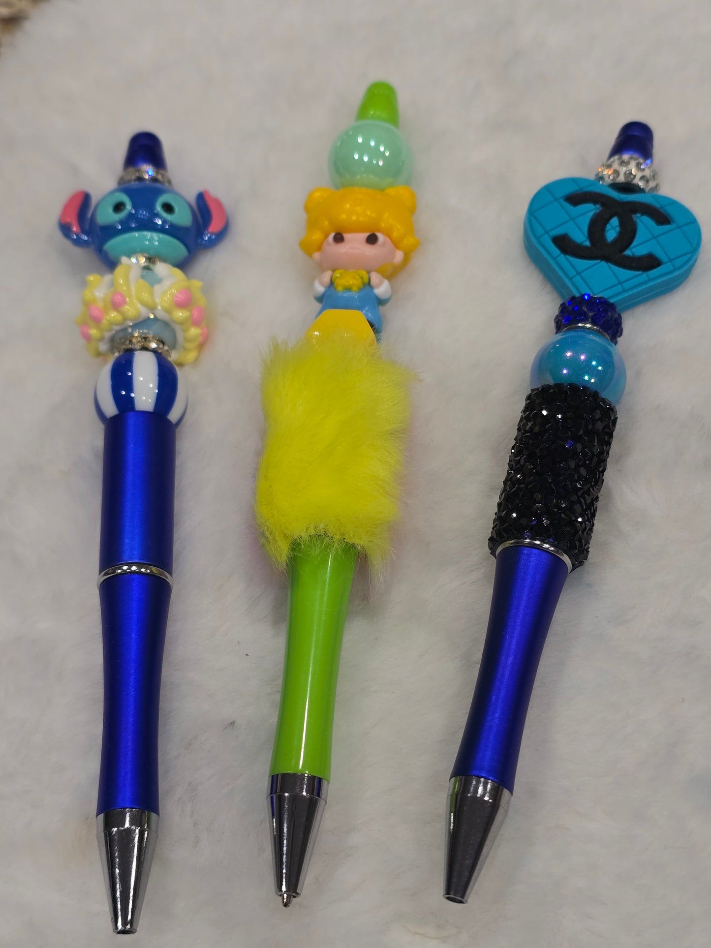 Beadable pen 3pcs mix bundle-Dimoo, Blue Alien and CC blue