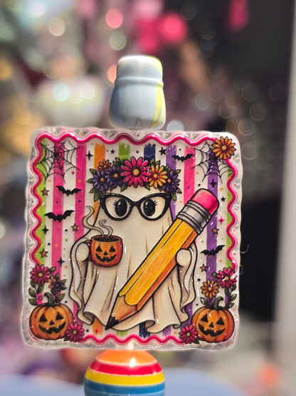 Acrylic Focal beads- Ghost pencil