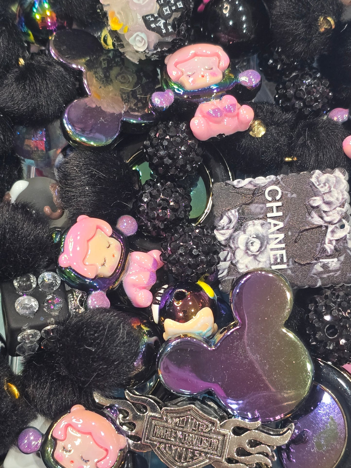 Black Mix beads and focals