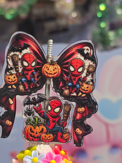 Acrylic bow set Focal - Halloween Spider Man
