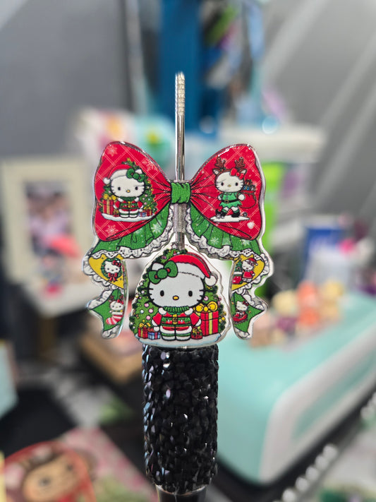Focal acrylic beads- HK Christmas