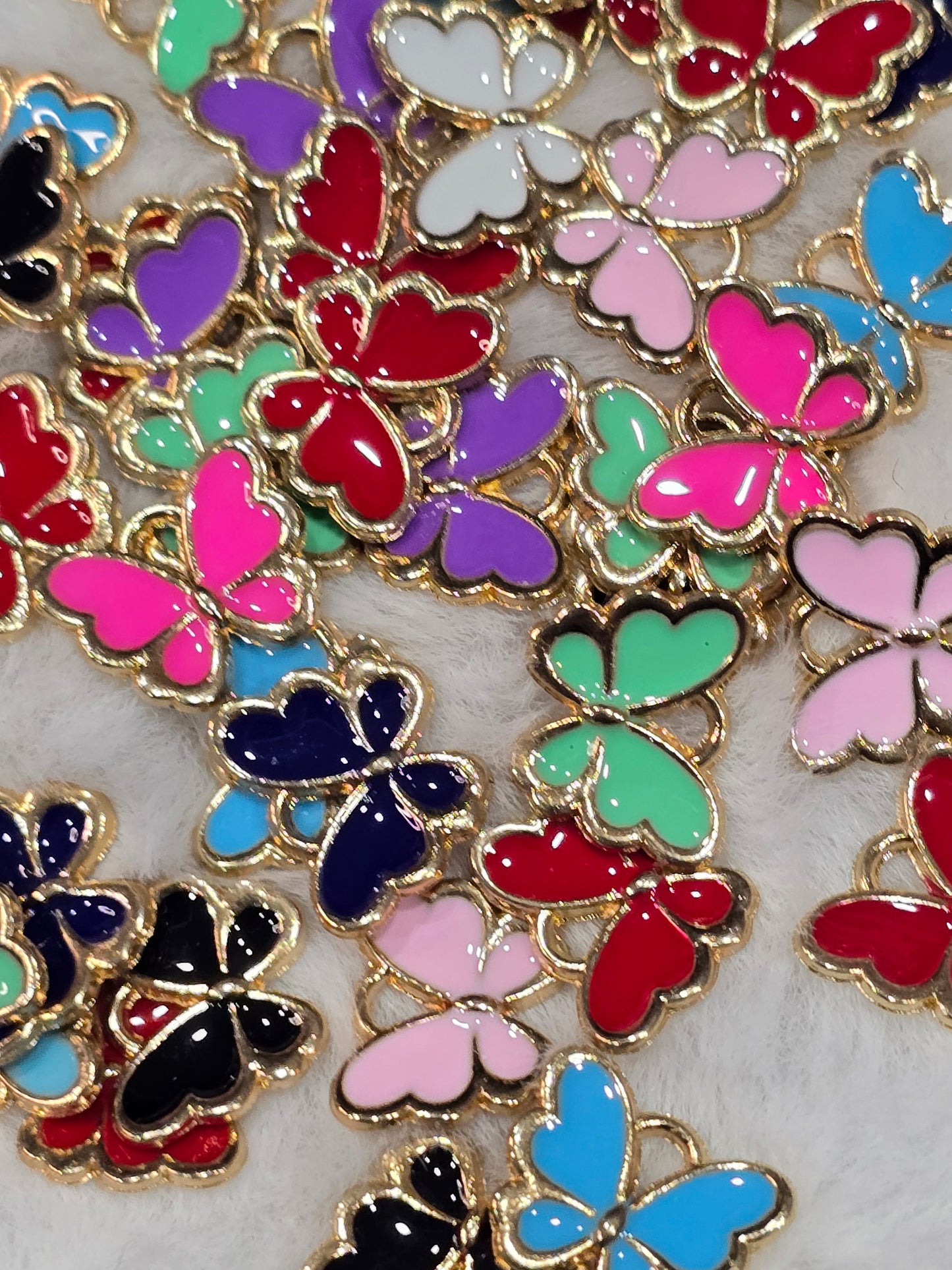 Colorful Butterfly- Metal pendant charms