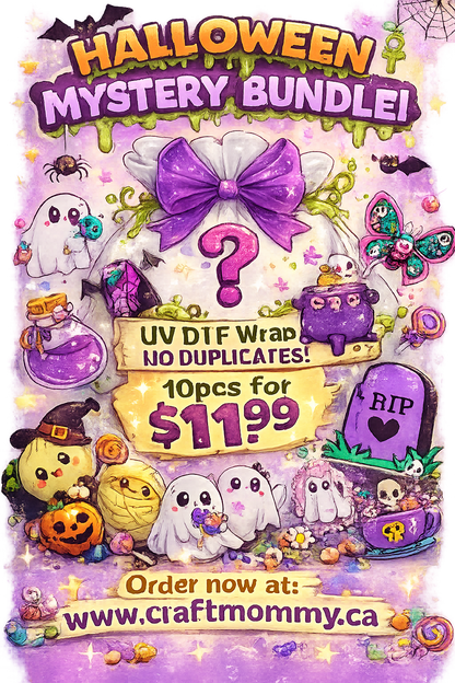 UV DTF Halloween Bundle- 10pcs