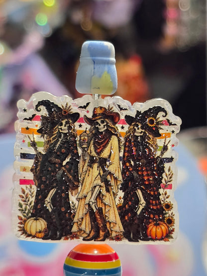 Acrylic Focal beads- Girls Ghost