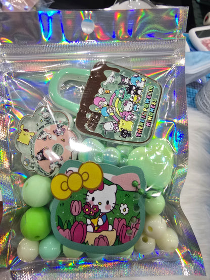 DIY Phone & Bag Keychain Kit - Green HK