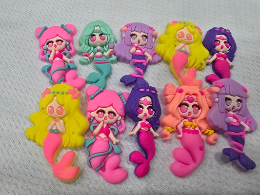 Mermaids croc charms -  $7/10pcs