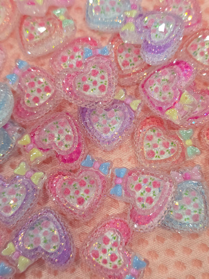 Sugar hearts mix charms