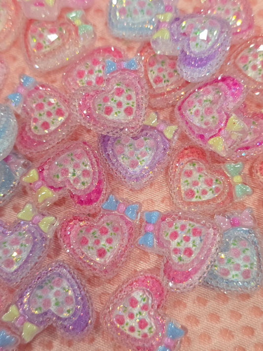 Sugar hearts mix charms