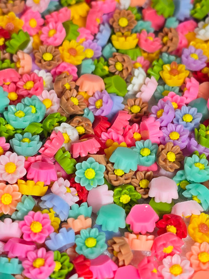 Pastel Roses- Small Decorative Charms 10grams