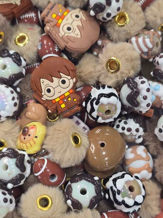 Brown Mix beads and focals