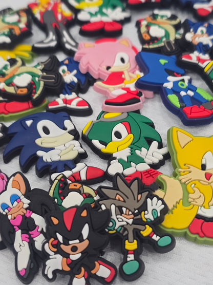 Sonic Croc Charms-  $7/10pcs