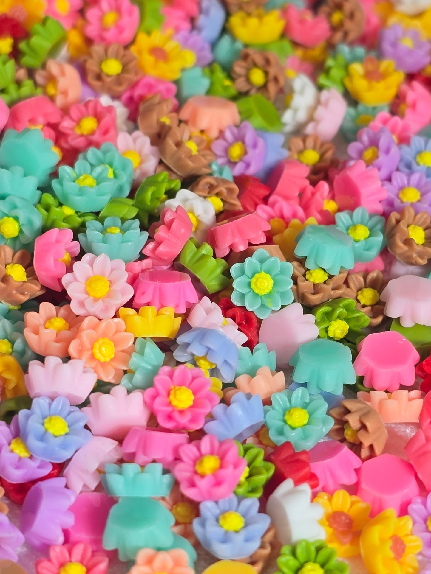 Pastel Roses- Small Decorative Charms 10grams