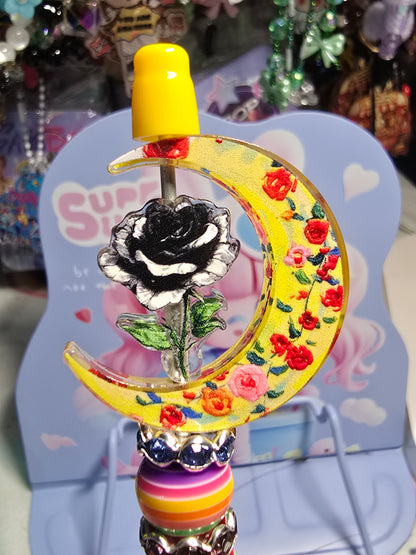 Acrylic bow set Focal- Moon and Flower