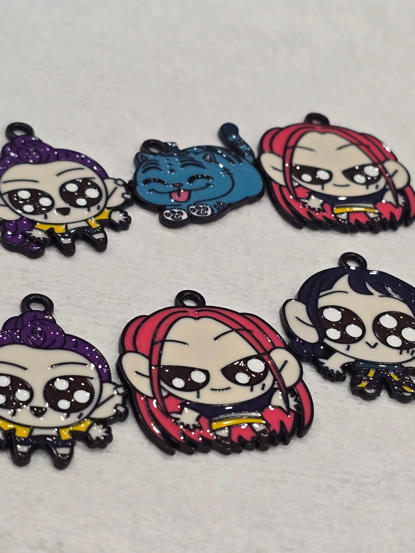 Kpop Demon Huntrix girls and depry- Metal Charm Pendant