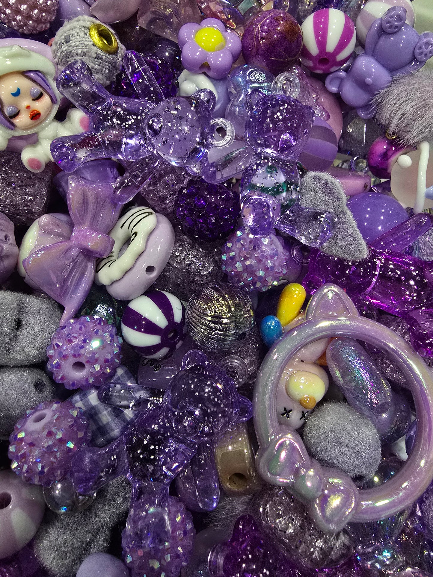 Purple Mix beads and focals