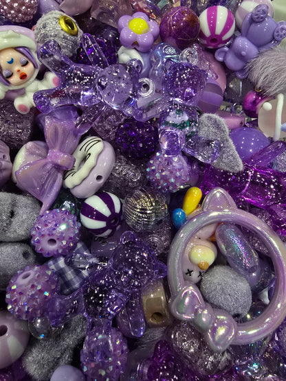 Purple Mix beads and focals