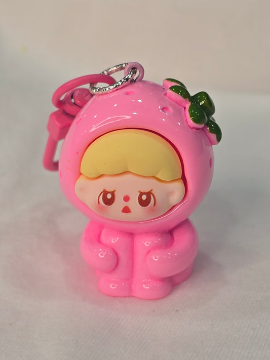 Handmade with love keychain Pink cutesy popmart