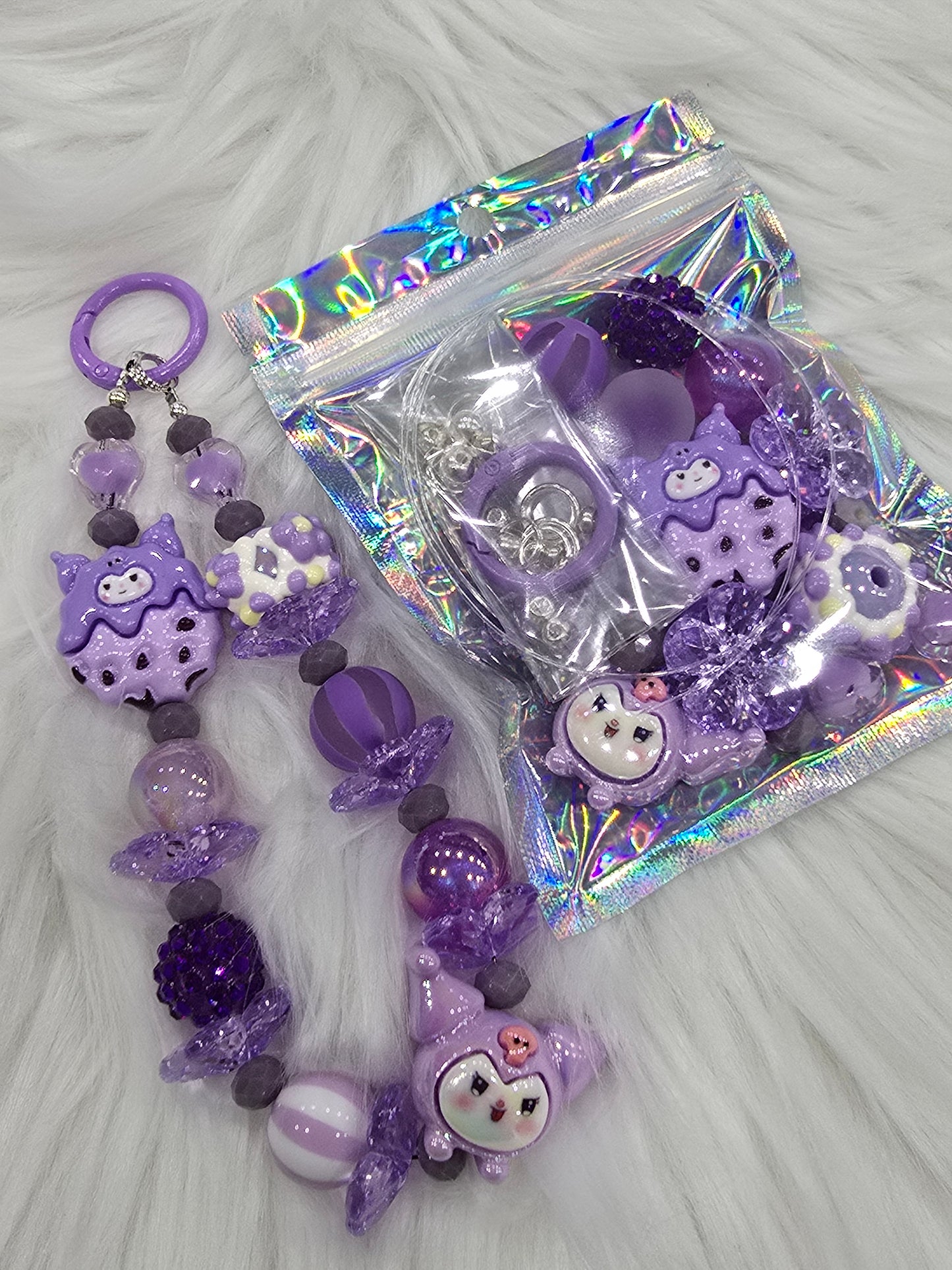 DIY Phone & Bag Keychain Kit – Kuko purple cookie