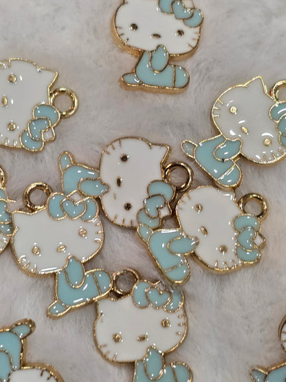 HK light green- Metal pendant charms