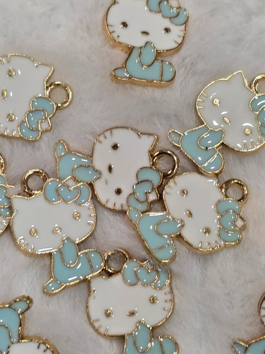 HK light green- Metal pendant charms