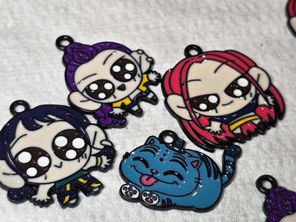 Kpop Demon Huntrix girls and depry- Metal Charm Pendant