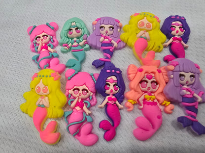Mermaids croc charms -  $7/10pcs